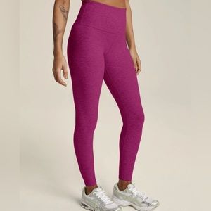 NWT Beyond Yoga Spacedye caught in the midi legging magenta heather size XL